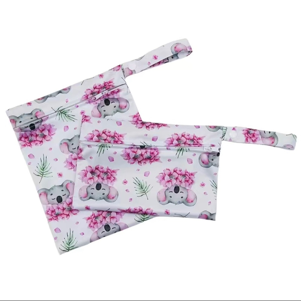 (6) 2 Pcs Koala Print Diaper Bag
